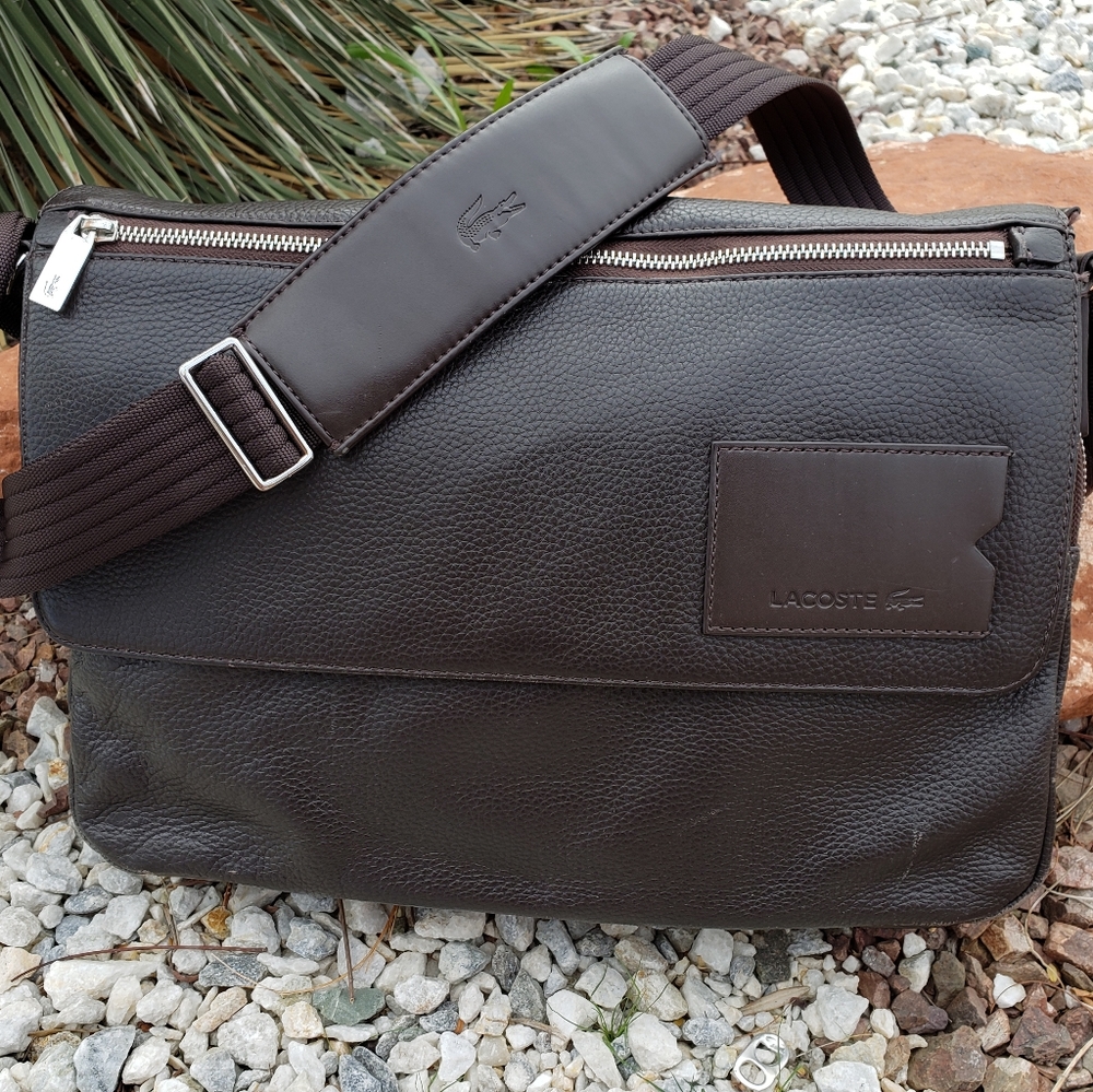 Lacoste Laptop / Messenger Bag - Brown